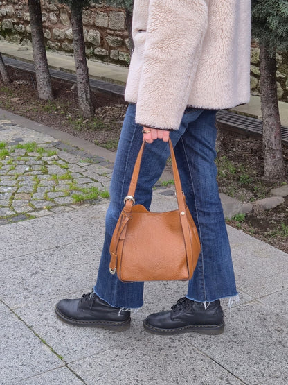 Hakiki Deri Kadın Kol Çantası YC012092DRL