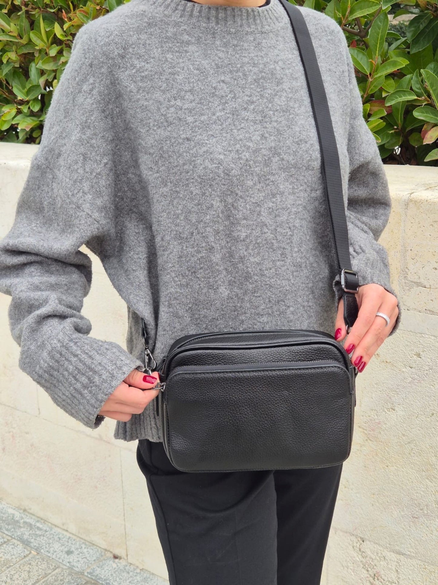 Hakiki Deri Kadın Çapraz Omuz Çantası YC012063DRL