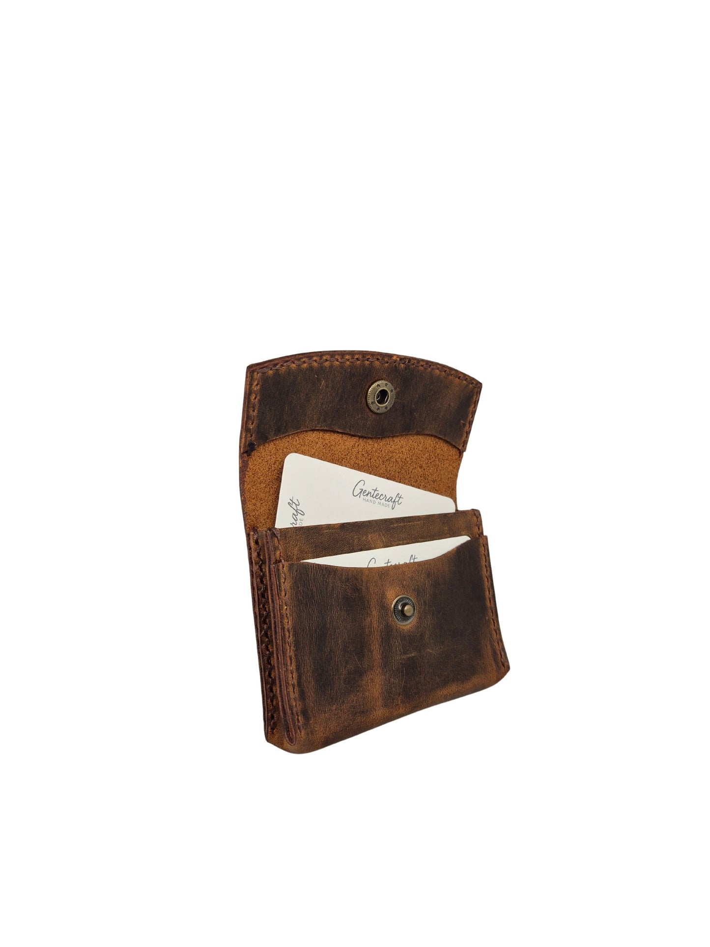 GenteCraft El Dikimi Unisex Hakiki Deri Cüzdan GC100001DCR