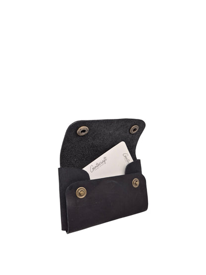 GenteCraft El Dikimi Unisex Hakiki Deri Cüzdan GC100002DCR