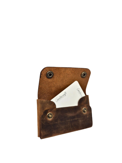 GenteCraft El Dikimi Unisex Hakiki Deri Cüzdan GC100002DCR