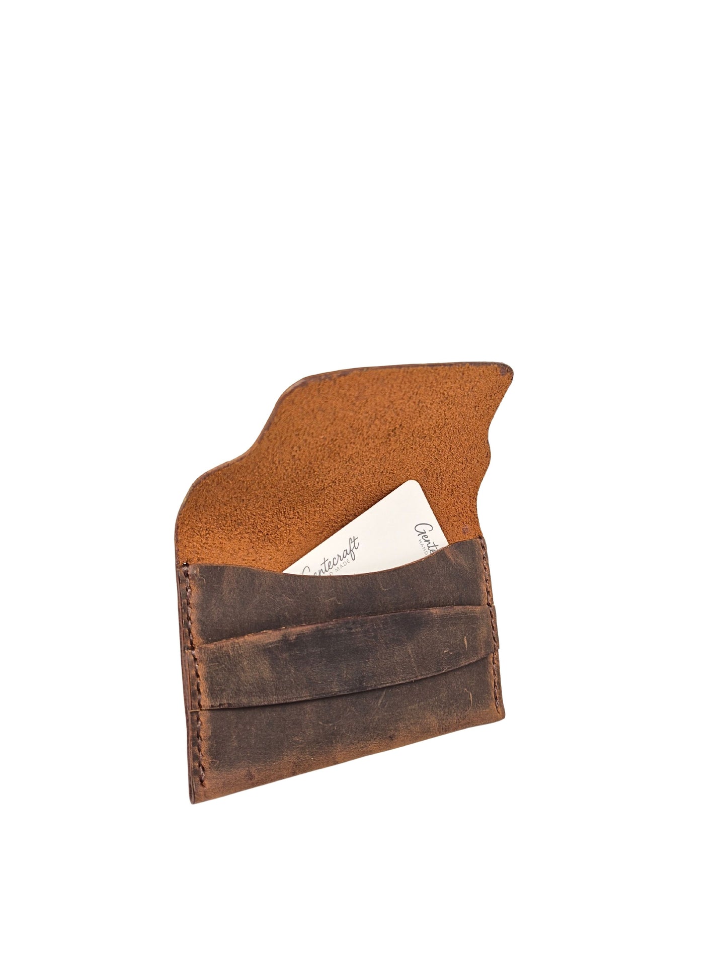 GenteCraft El Dikimi Unisex Hakiki Deri Cüzdan GC100009DCR