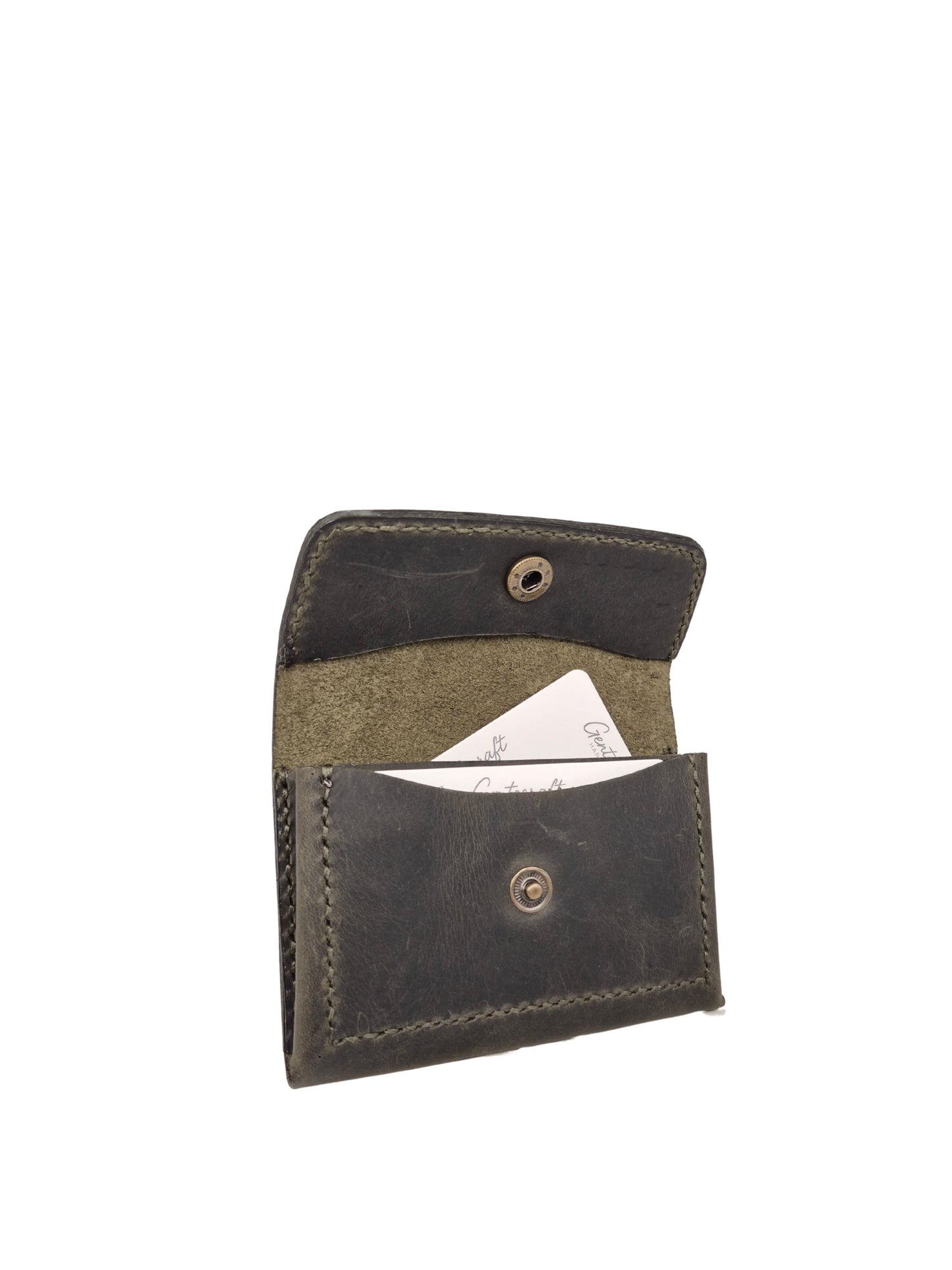 GenteCraft El Dikimi Unisex Hakiki Deri Cüzdan GC100010DCR