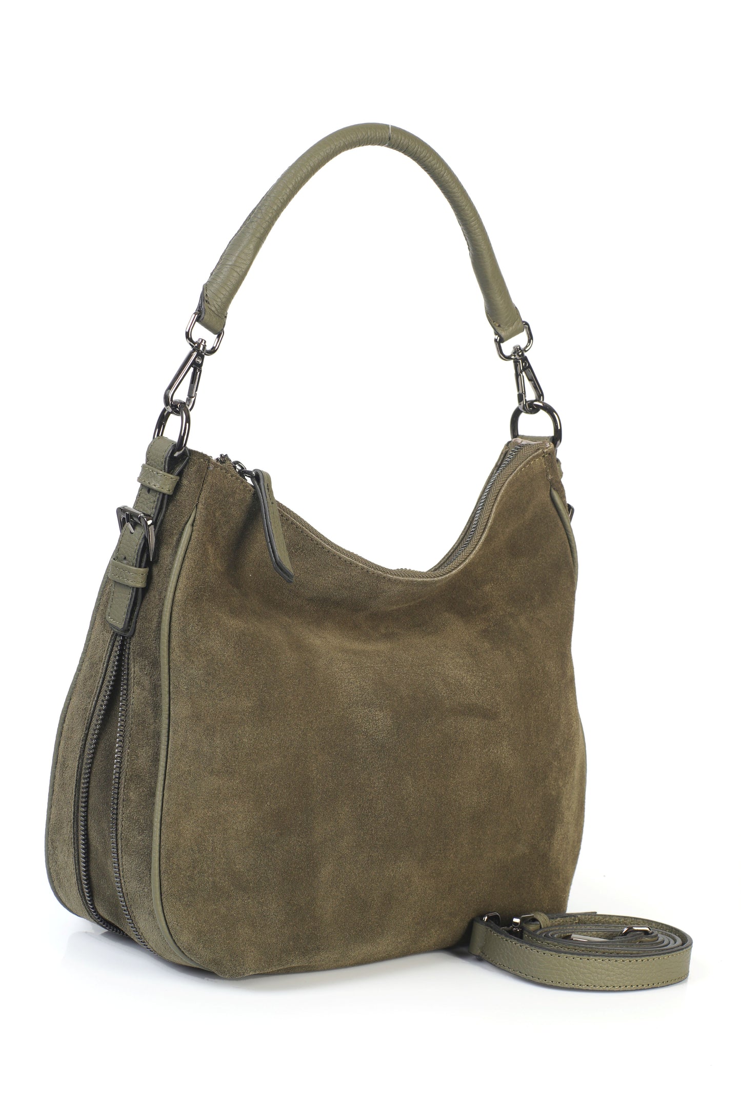 Hakiki Süet Deri Kadın Omuz/Çapraz Çantası YC012090HSD