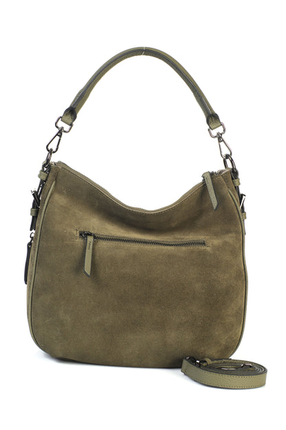 Hakiki Süet Deri Kadın Omuz/Çapraz Çantası YC012090HSD