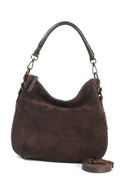 Hakiki Süet Deri Kadın Omuz/Çapraz Çantası YC012090HSD