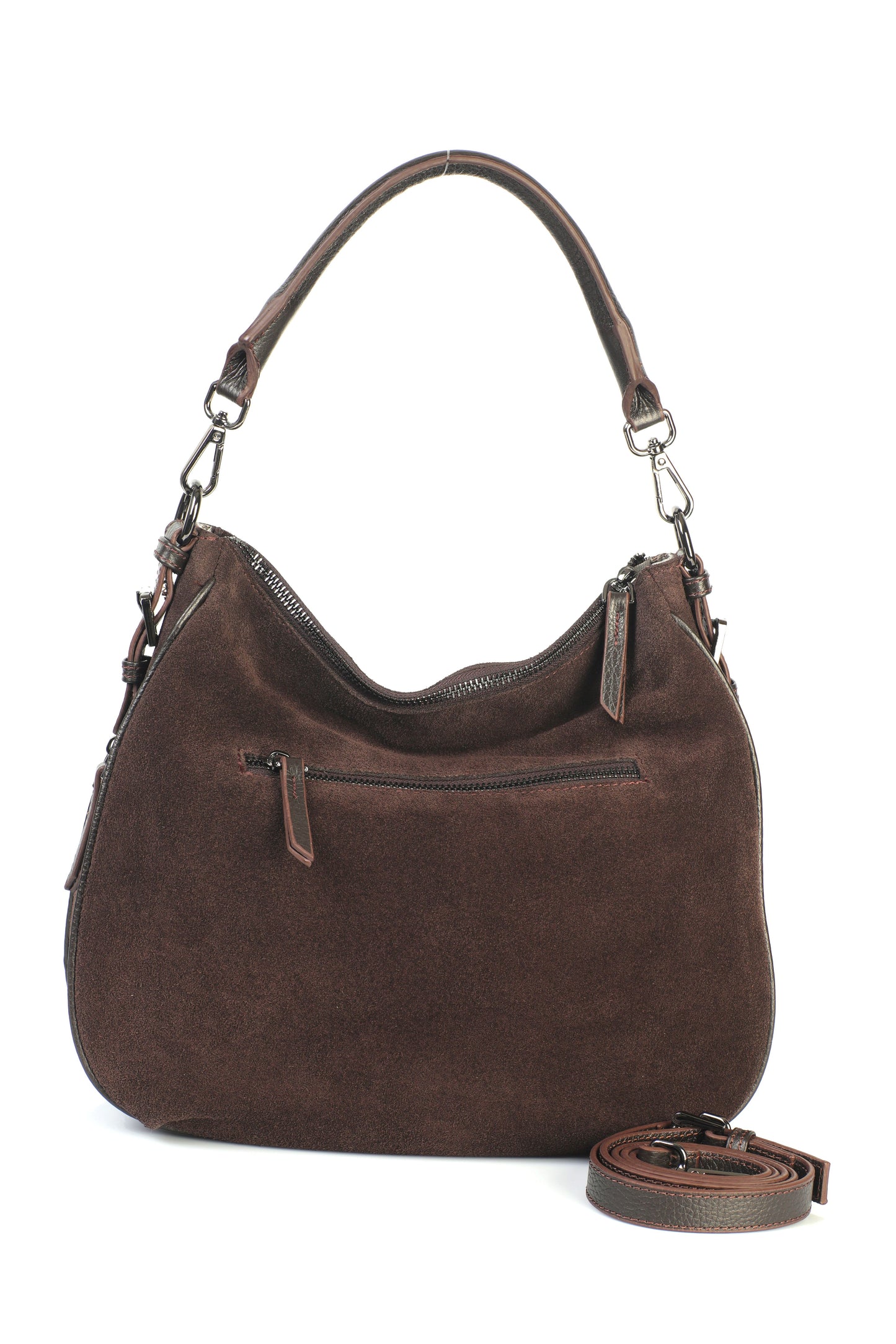 Hakiki Süet Deri Kadın Omuz/Çapraz Çantası YC012090HSD