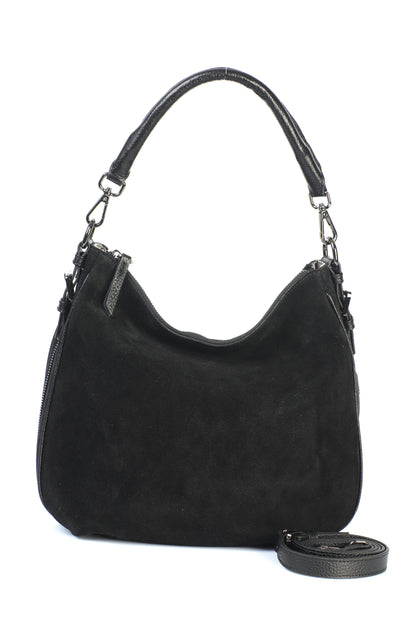 Hakiki Süet Deri Kadın Omuz/Çapraz Çantası YC012090HSD