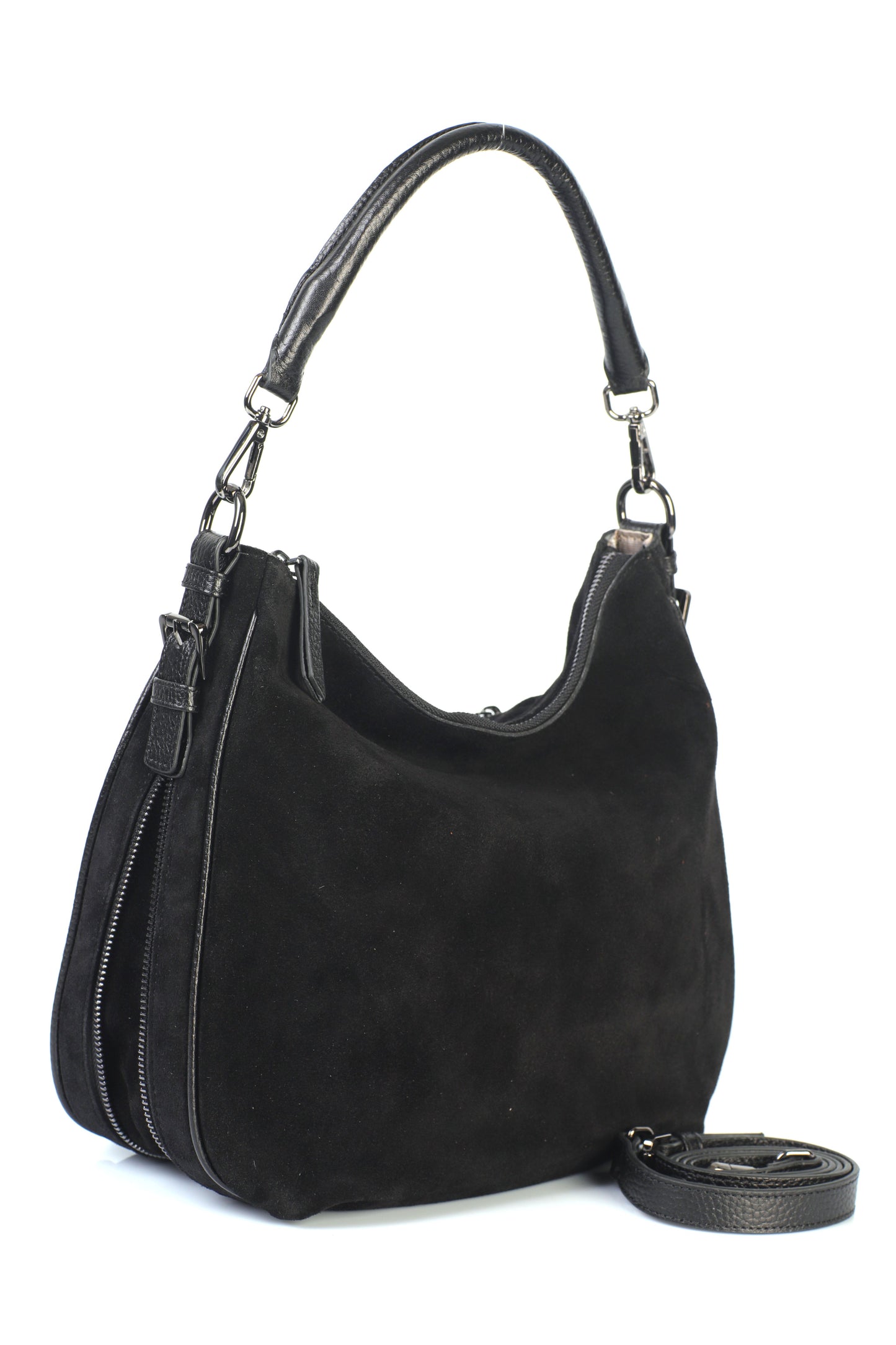 Hakiki Süet Deri Kadın Omuz/Çapraz Çantası YC012090HSD