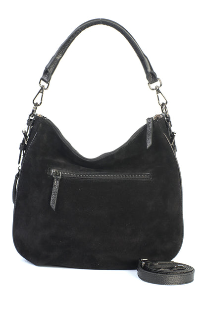 Hakiki Süet Deri Kadın Omuz/Çapraz Çantası YC012090HSD