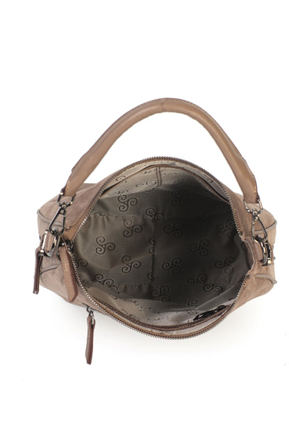 Hakiki Süet Deri Kadın Omuz/Çapraz Çantası YC012090HSD