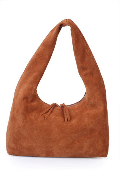 Hakiki Süet Deri Kadın Omuz Çantası YC012076HSD