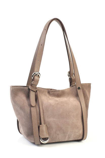 Hakiki Süet Deri Kadın Kol Çantası YC012092HSD