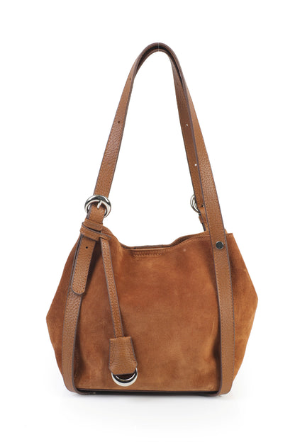 Hakiki Süet Deri Kadın Kol Çantası YC012092HSD