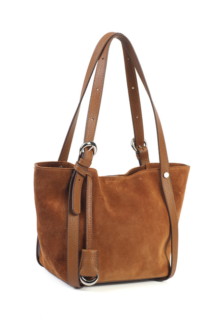 Hakiki Süet Deri Kadın Kol Çantası YC012092HSD