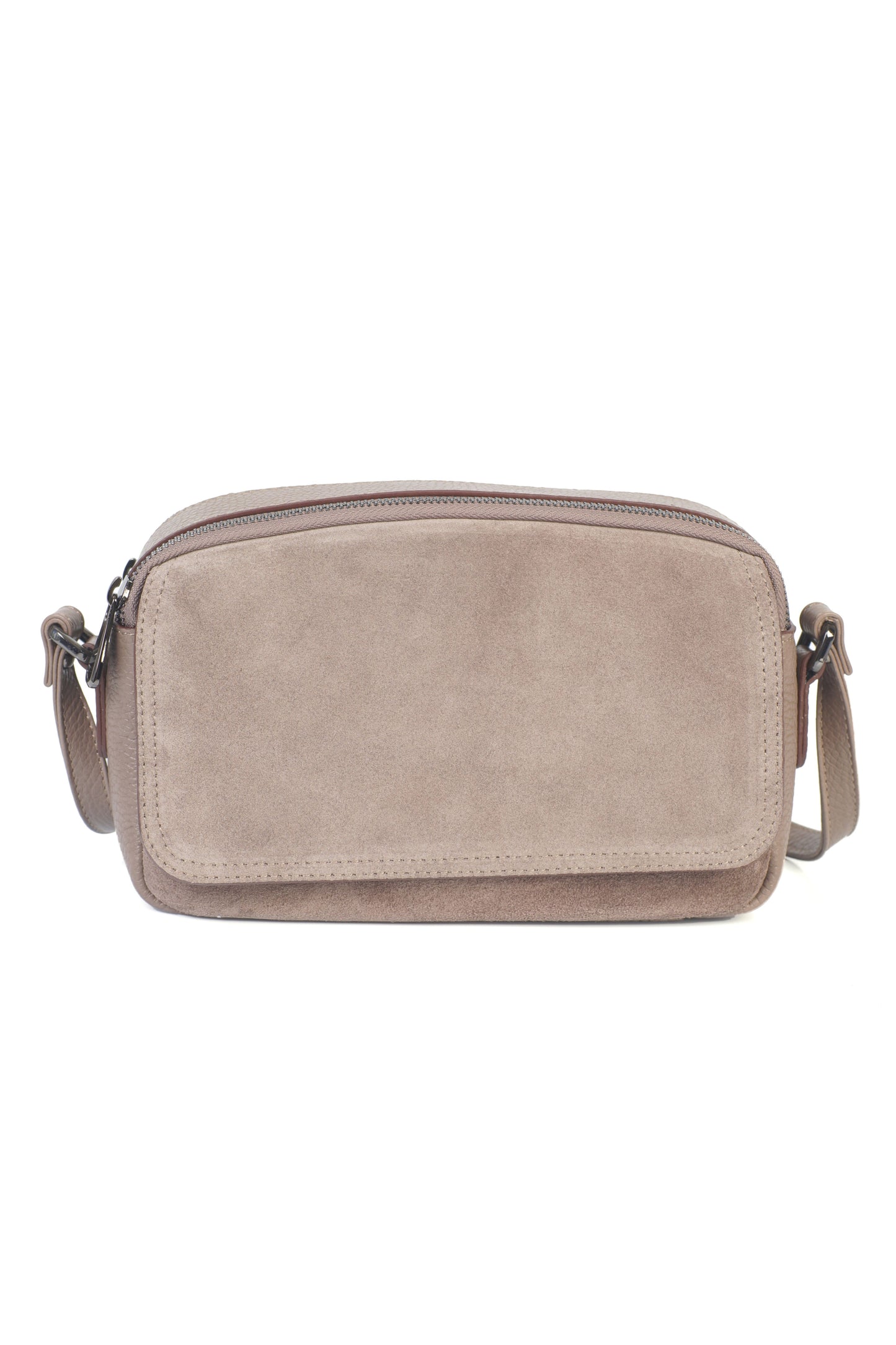 Hakiki Süet Deri Kadın Çapraz Omuz Çantası YC012078HSD