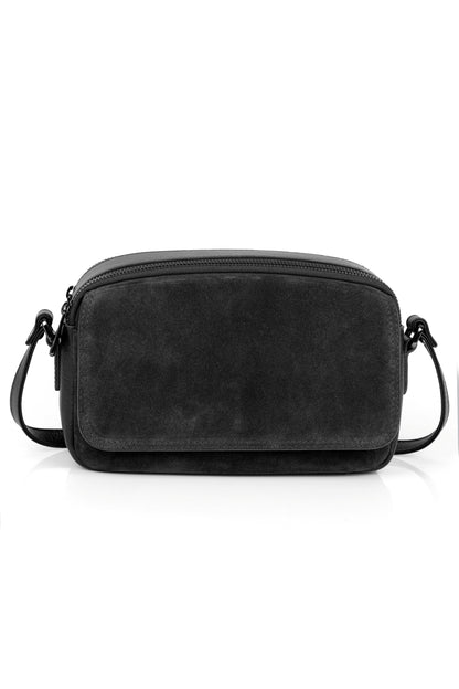 Hakiki Süet Deri Kadın Çapraz Omuz Çantası YC012078HSD