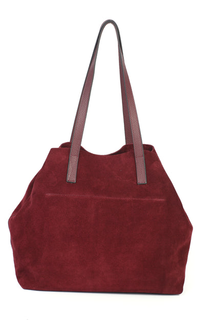 Hakiki Süet Deri Kadın Omuz/Çapraz Çantası YC012089HSD