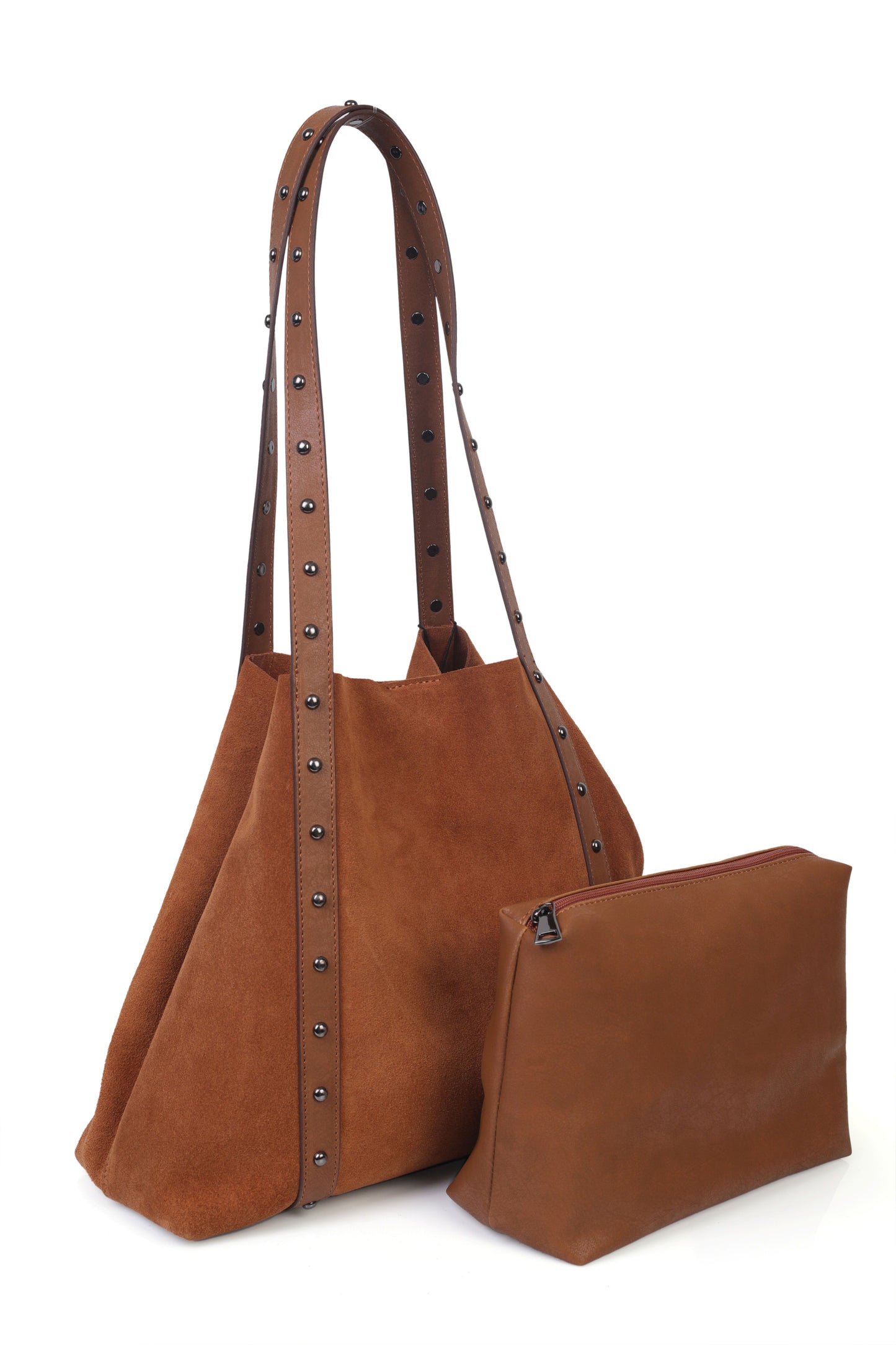 Hakiki Süet Deri Kadın Omuz Çantası YC012075HSD