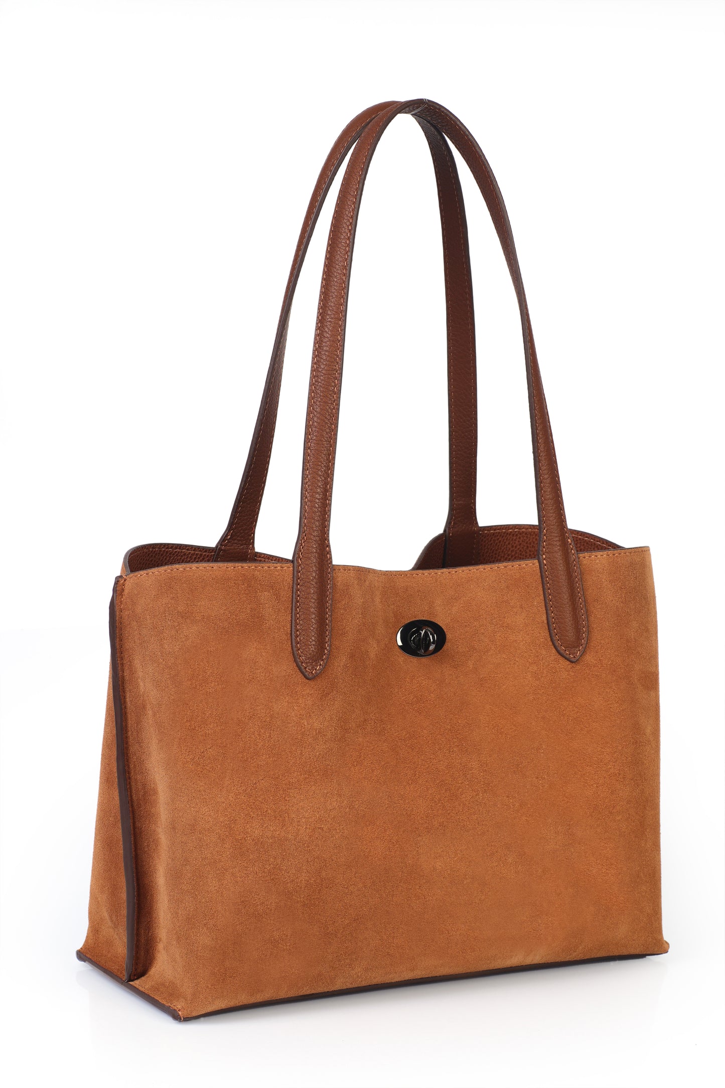 Hakiki Süet Deri Kadın Omuz Çantası YC012074HSD