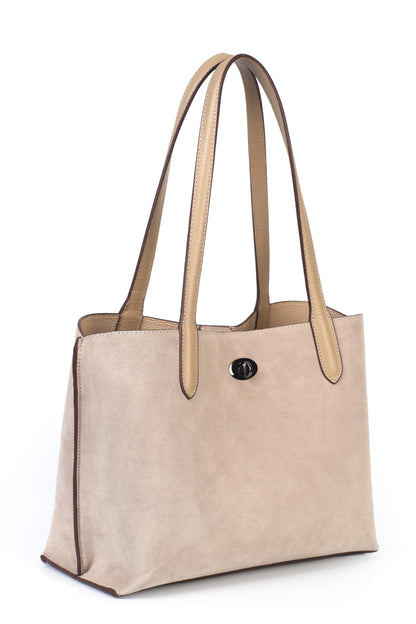 Hakiki Süet Deri Kadın Omuz Çantası YC012074HSD