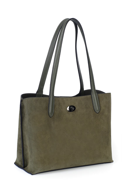 Hakiki Süet Deri Kadın Omuz Çantası YC012074HSD