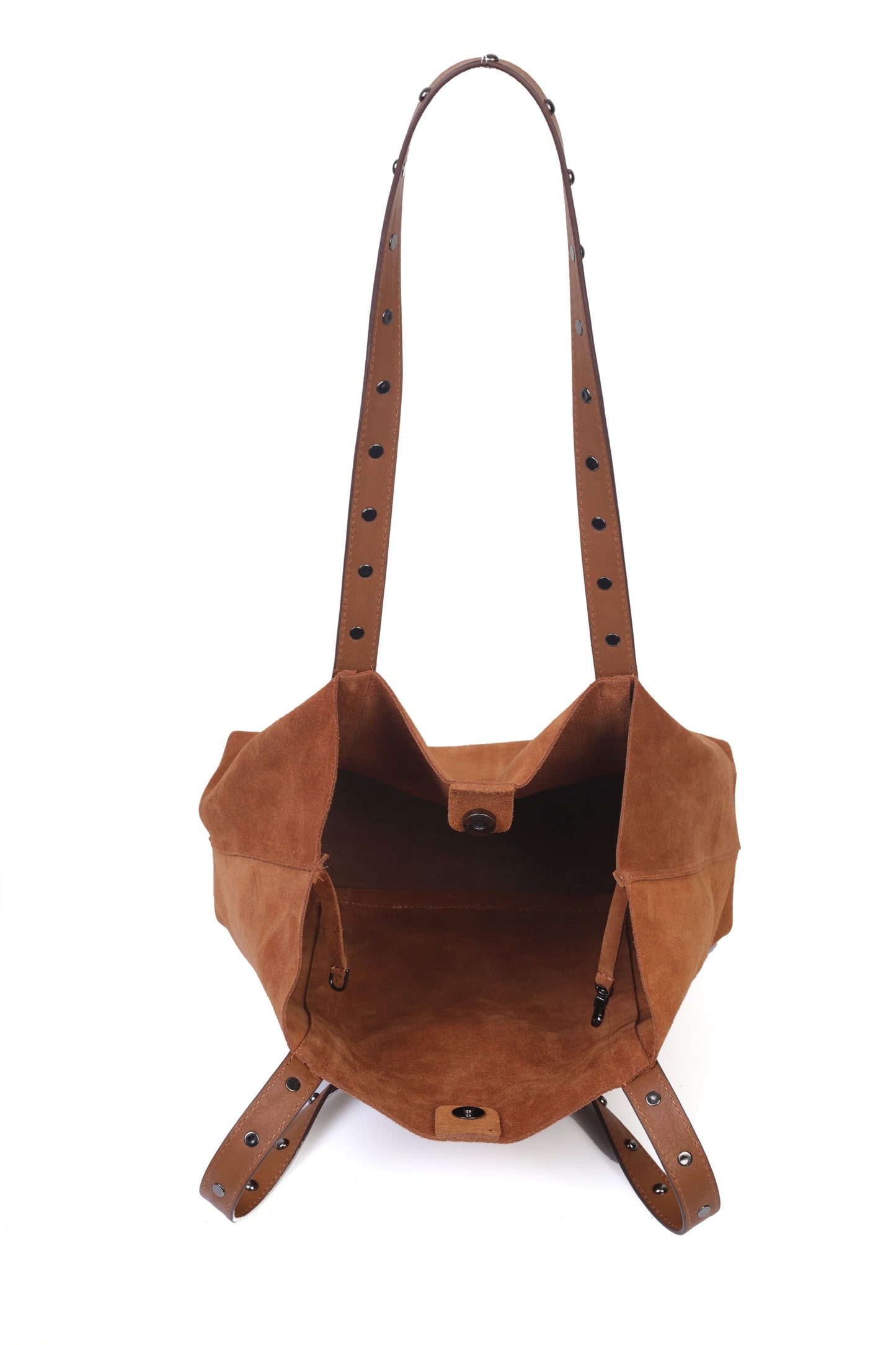 Hakiki Süet Deri Kadın Omuz Çantası YC012075HSD