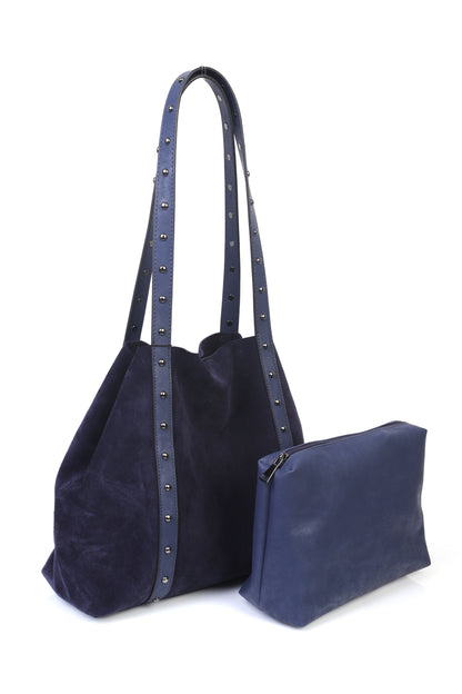 Hakiki Süet Deri Kadın Omuz Çantası YC012075HSD