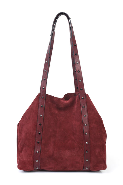 Hakiki Süet Deri Kadın Omuz Çantası YC012075HSD