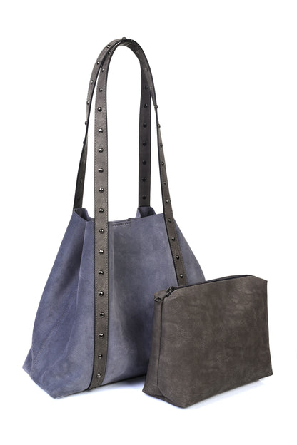 Hakiki Süet Deri Kadın Omuz Çantası YC012075HSD