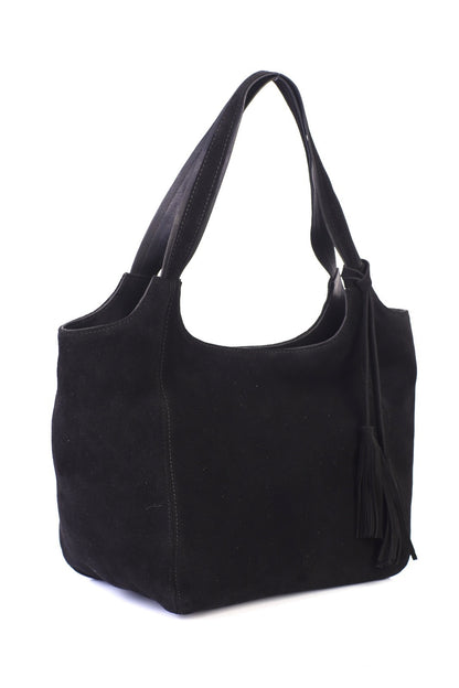 Hakiki Süet Deri Kadın Omuz Çantası YC012079HSD