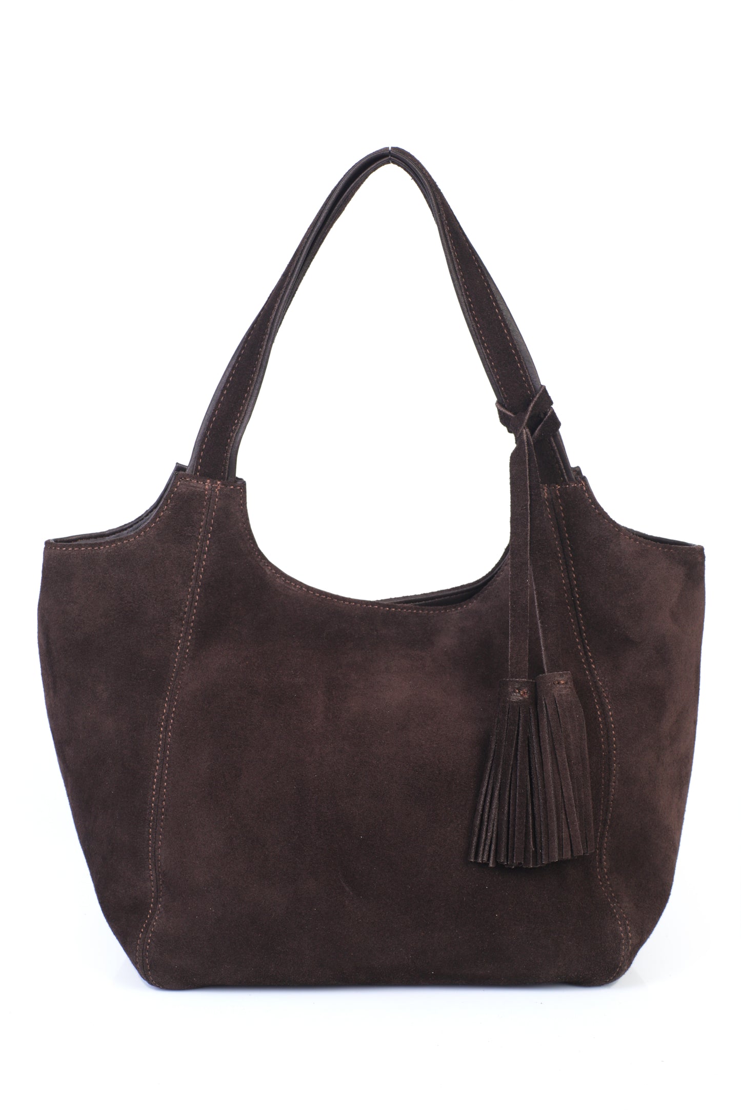 Hakiki Süet Deri Kadın Omuz Çantası YC012079HSD