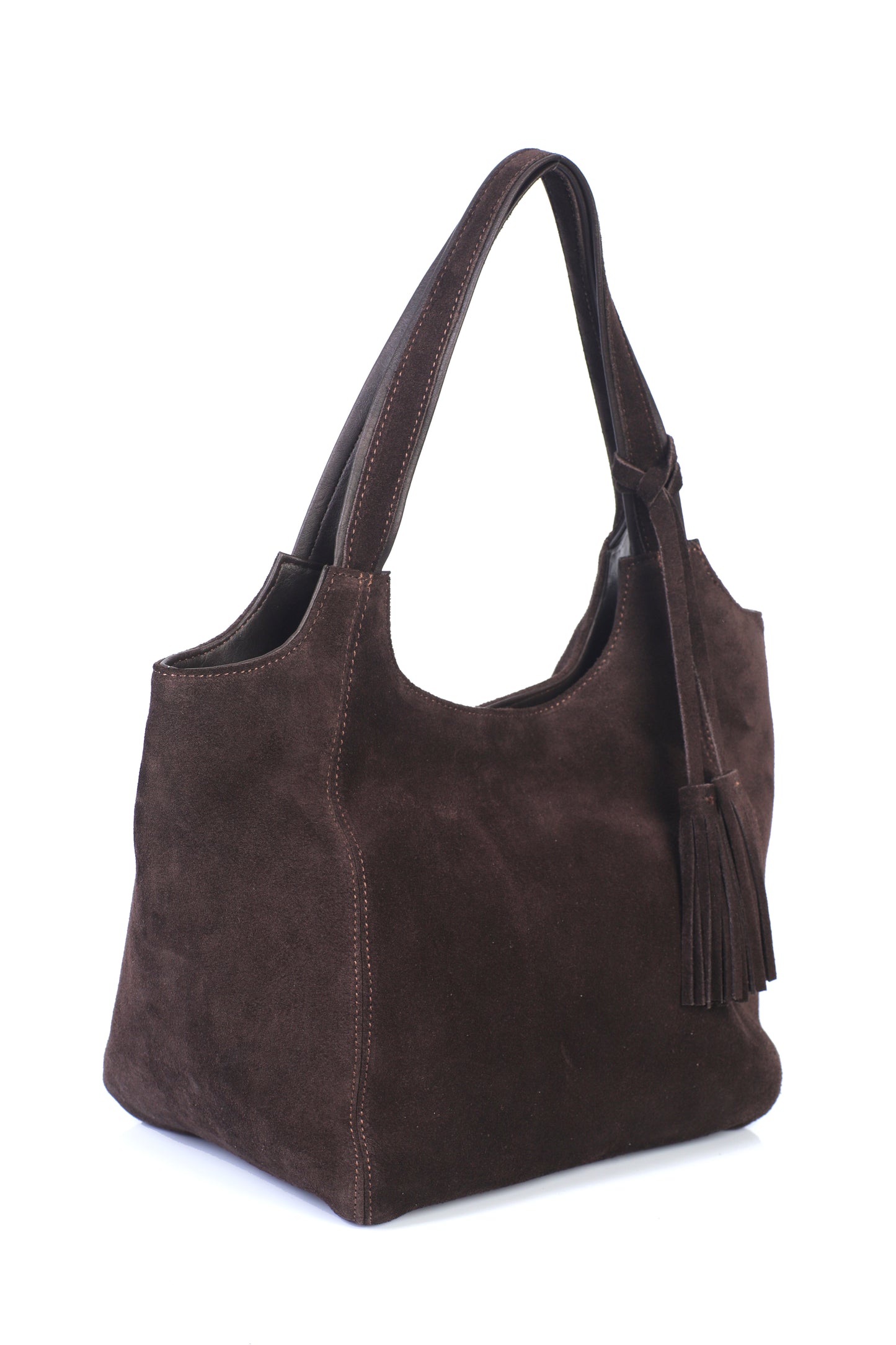 Hakiki Süet Deri Kadın Omuz Çantası YC012079HSD