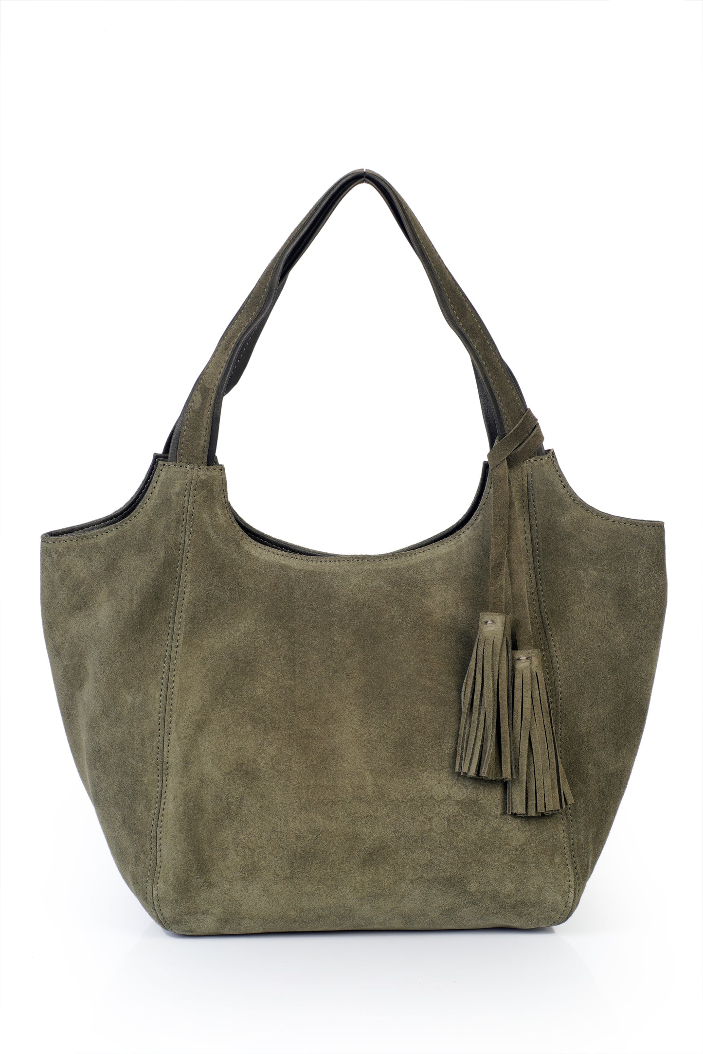 Hakiki Süet Deri Kadın Omuz Çantası YC012079HSD