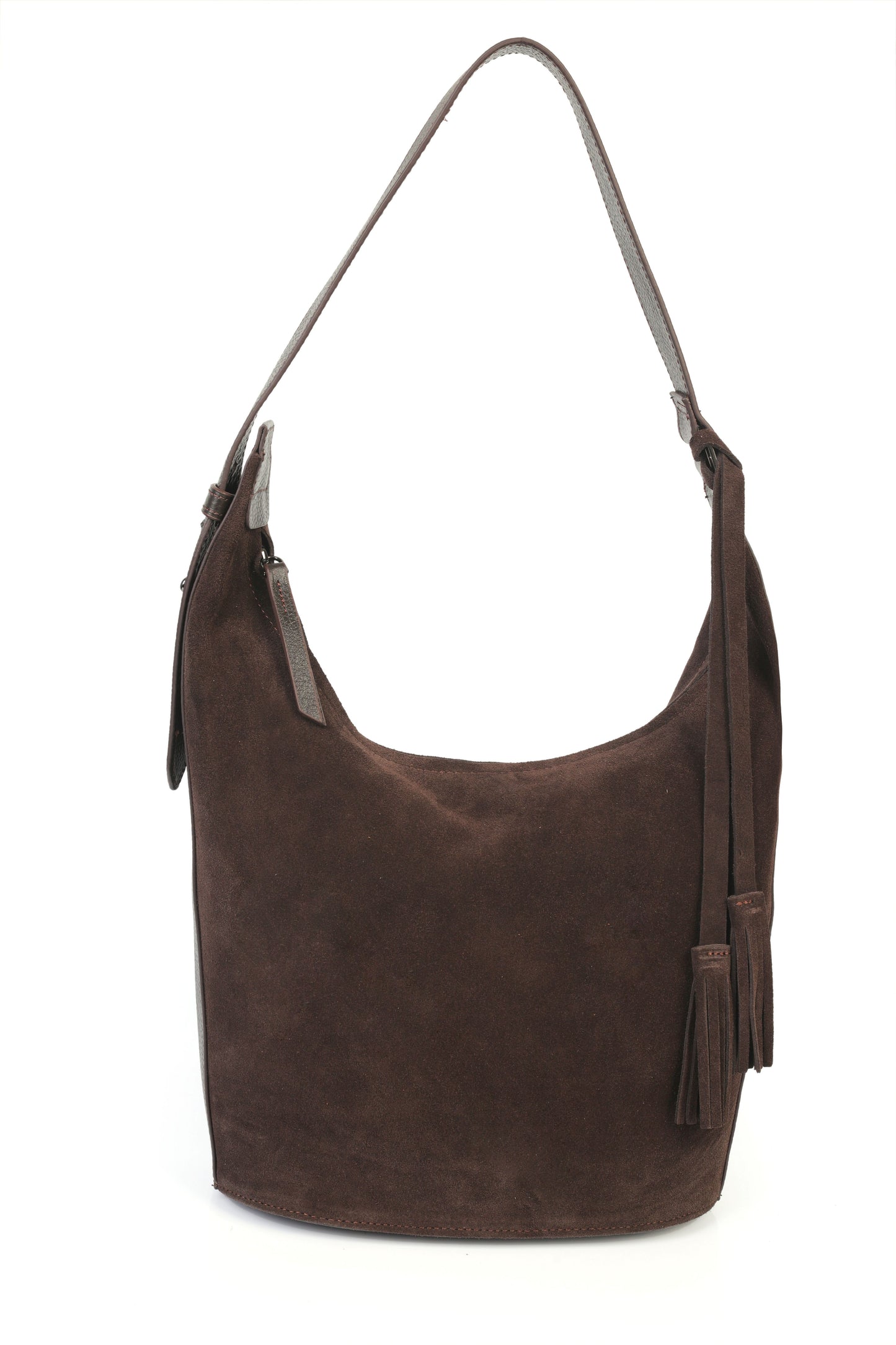 Hakiki Süet Deri Kadın Omuz Çantası YC012086HSD