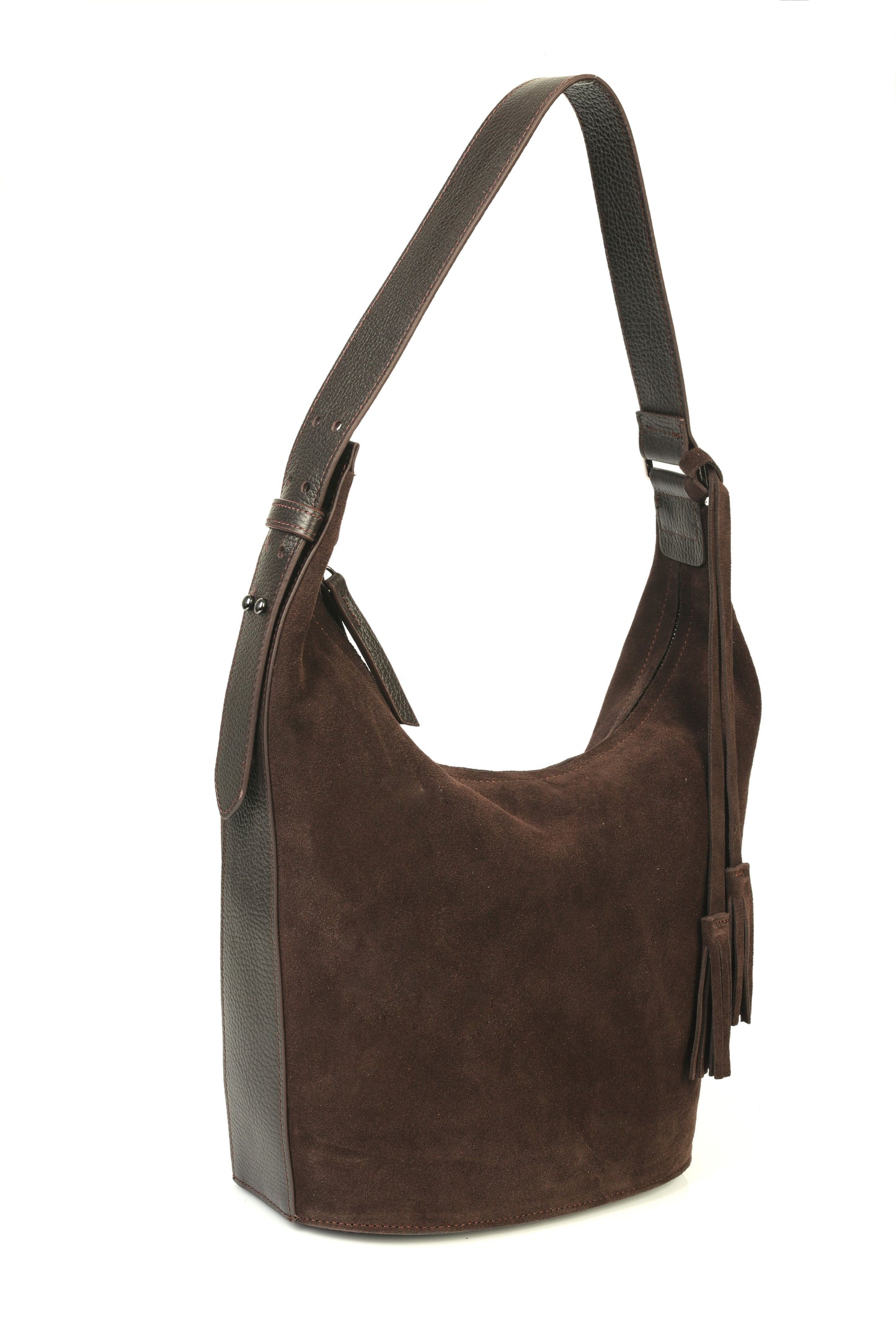 Hakiki Süet Deri Kadın Omuz Çantası YC012086HSD