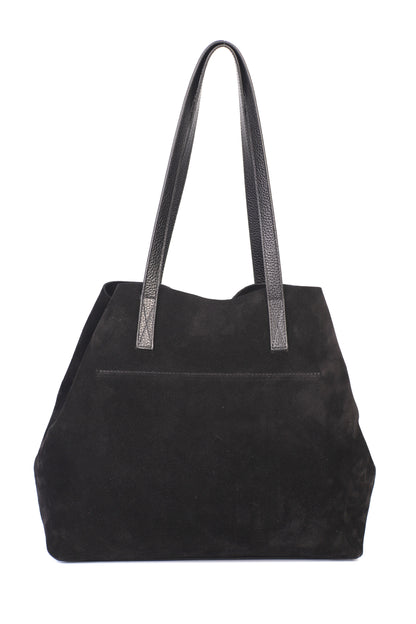 Hakiki Süet Deri Kadın Omuz/Çapraz Çantası YC012089HSD