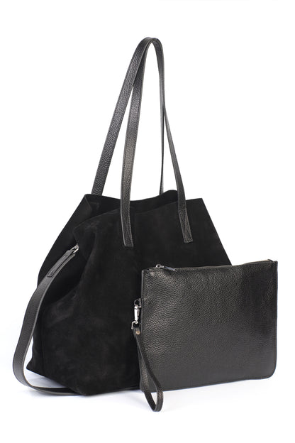 Hakiki Süet Deri Kadın Omuz/Çapraz Çantası YC012089HSD