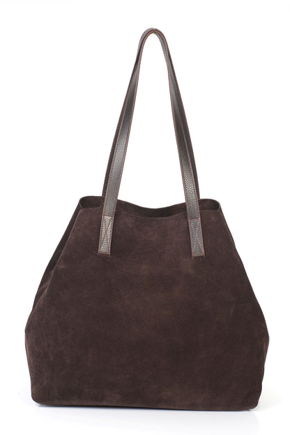 Hakiki Süet Deri Kadın Omuz/Çapraz Çantası YC012089HSD