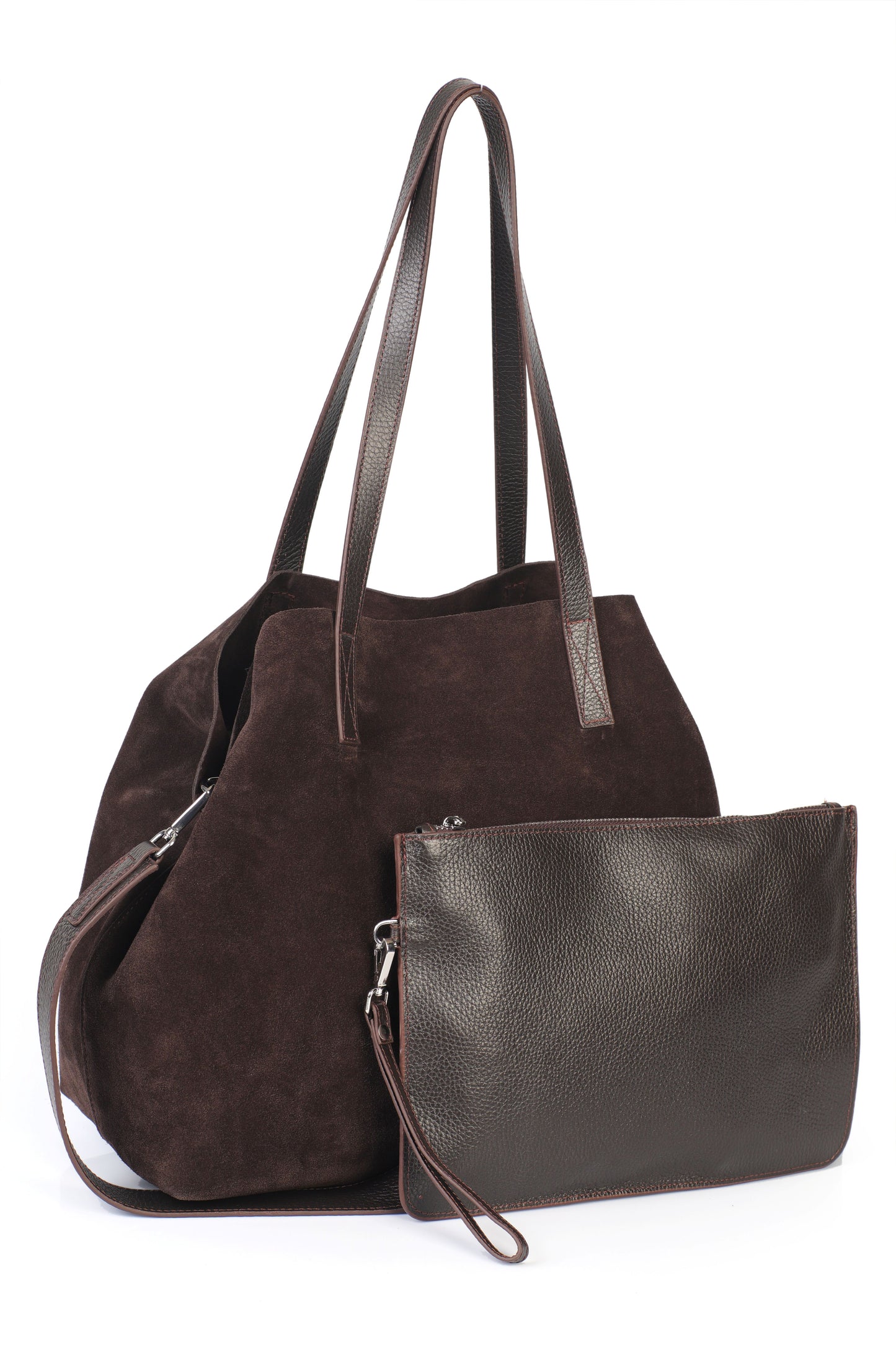 Hakiki Süet Deri Kadın Omuz/Çapraz Çantası YC012089HSD