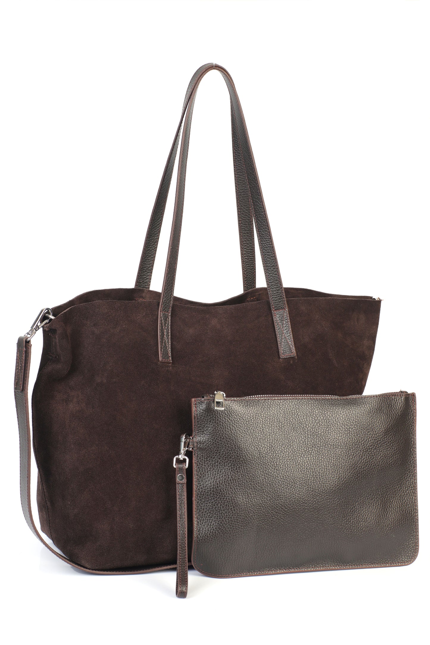 Hakiki Süet Deri Kadın Omuz/Çapraz Çantası YC012089HSD