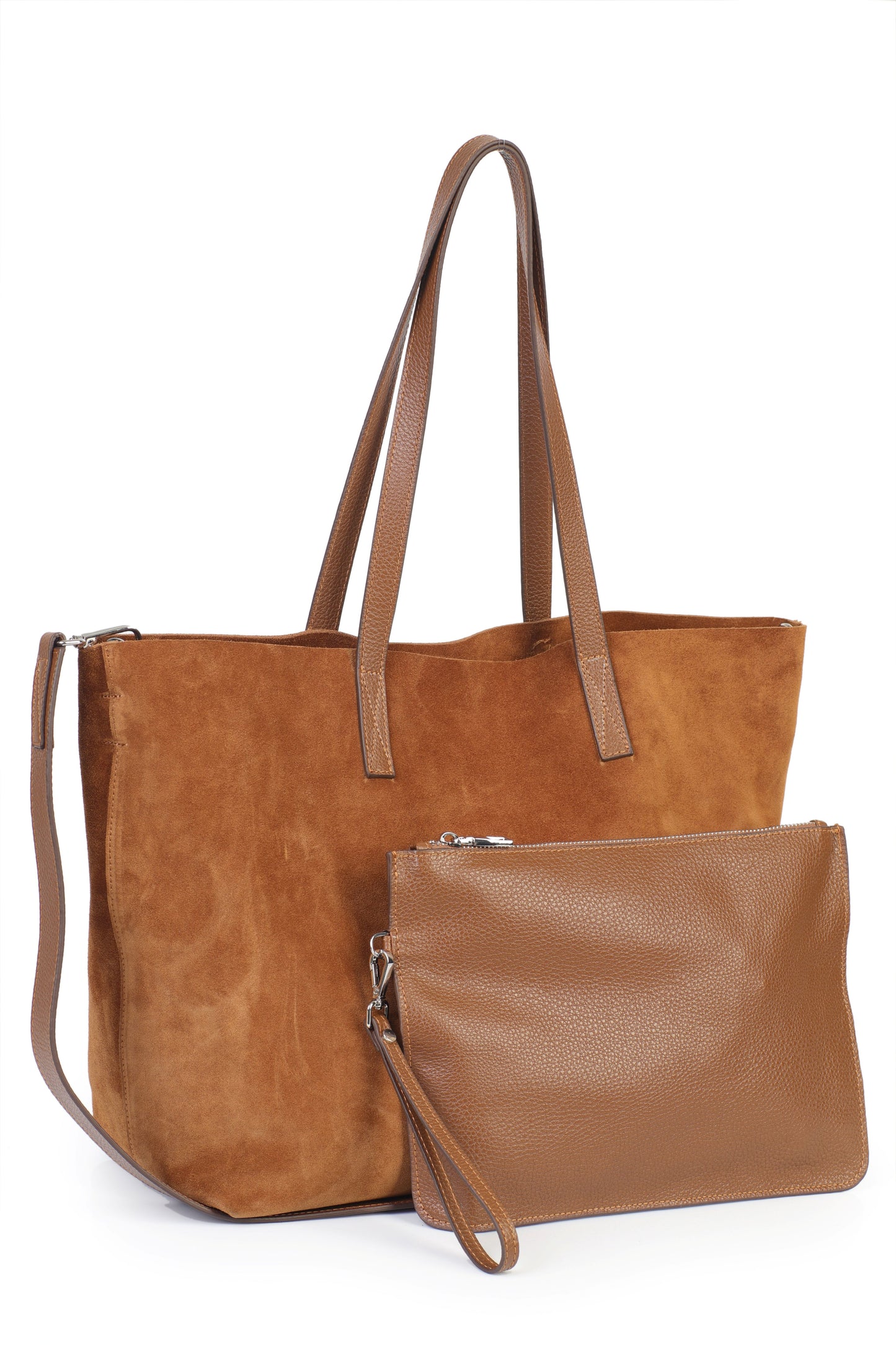 Hakiki Süet Deri Kadın Omuz/Çapraz Çantası YC012089HSD