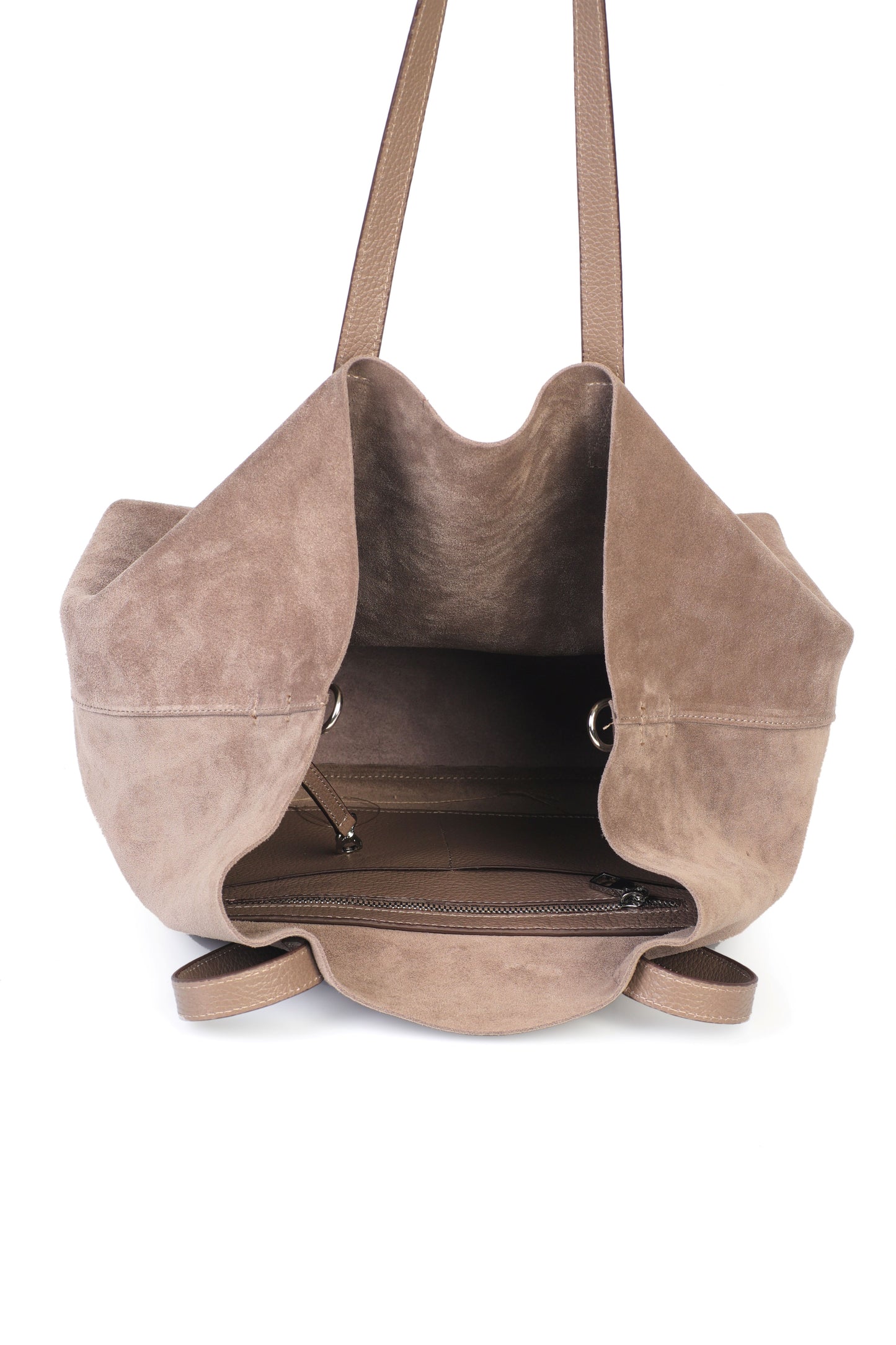 Hakiki Süet Deri Kadın Omuz/Çapraz Çantası YC012089HSD