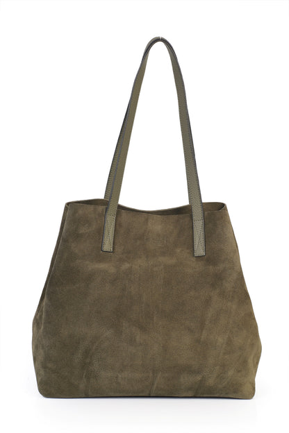 Hakiki Süet Deri Kadın Omuz/Çapraz Çantası YC012089HSD