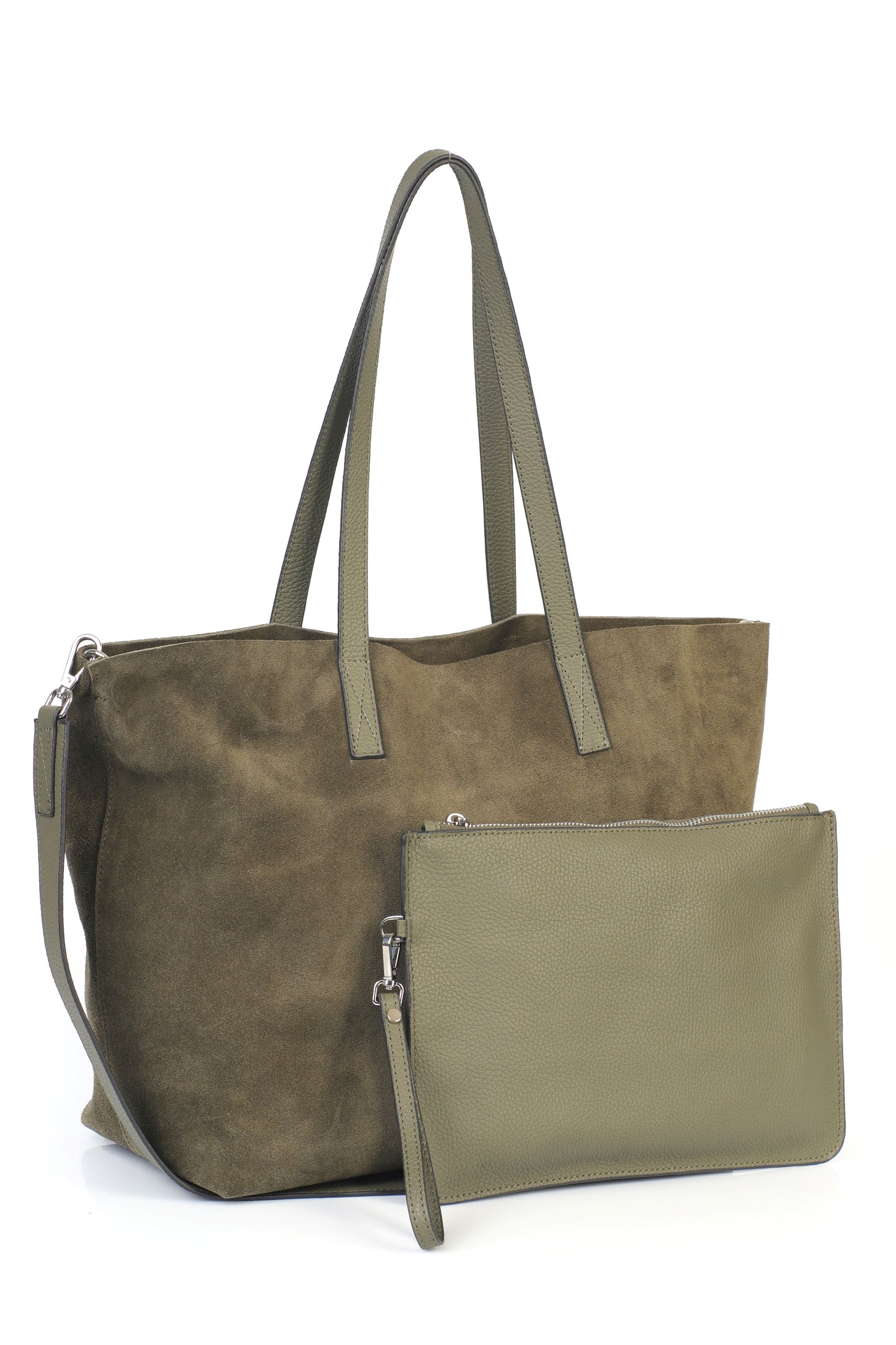 Hakiki Süet Deri Kadın Omuz/Çapraz Çantası YC012089HSD